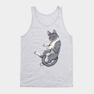 Grey Bicolor Shorthair Tank Top